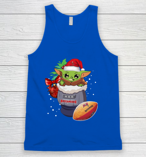Tampa Bay Buccaneers Christmas Baby Yoda Star Wars Funny Happy NFL Tank Top 5