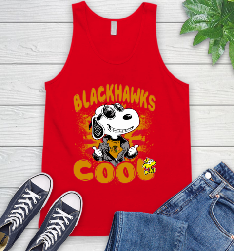 NHL Hockey Chicago Blackhawks Cool Snoopy Shirt Tank Top 5