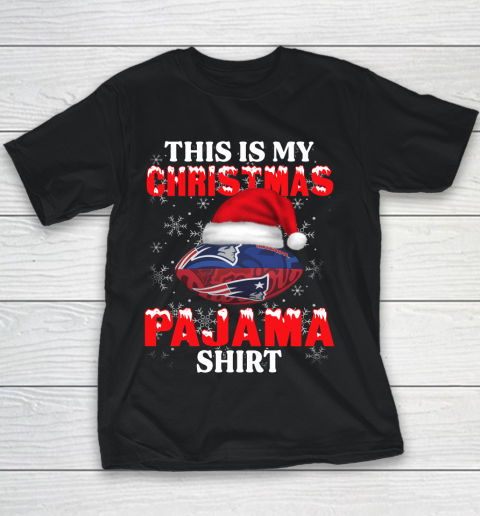 New England Patriots This Is My Christmas Pajama Shirt NFL Youth T-Shirt