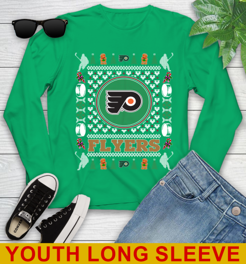 Philadelphia Flyers Merry Christmas NHL Hockey Loyal Fan Youth Long Sleeve 7