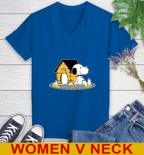 NBA Basketball Denver Nuggets Snoopy The Peanuts Movie Shirt Women's V-Neck T-Shirt 11