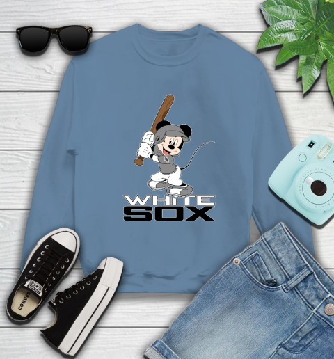 MLB Baseball Chicago White Sox Cheerful Mickey Mouse Shirt Sweatshirt 8
