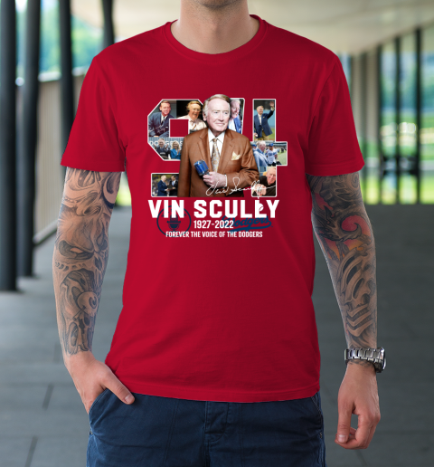 Rip vin scully microphone it's time for dodgers baseball shirt