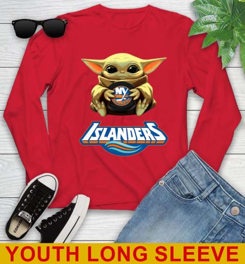 NHL Hockey New York Islanders Star Wars Baby Yoda Shirt 132