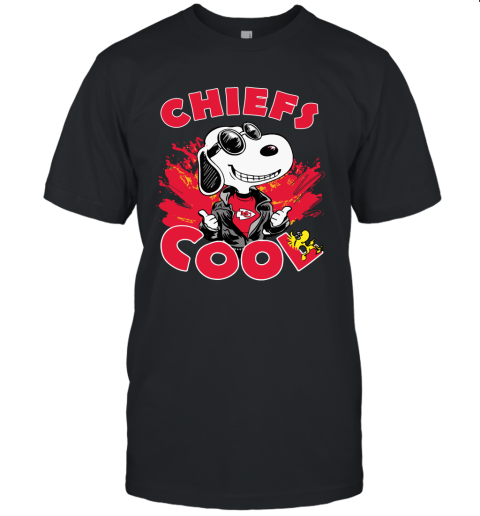 Kansas City Chiefs Snoopy Joe Cool We're Awesome Unisex Jersey Tee