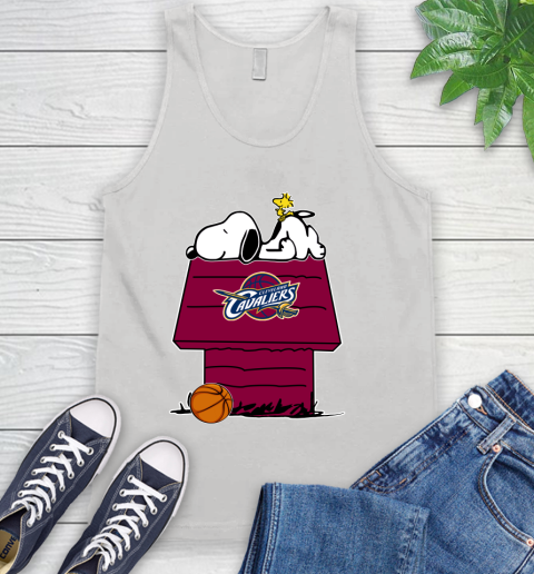 Cleveland Cavaliers NBA Basketball Snoopy Woodstock The Peanuts Movie Tank Top