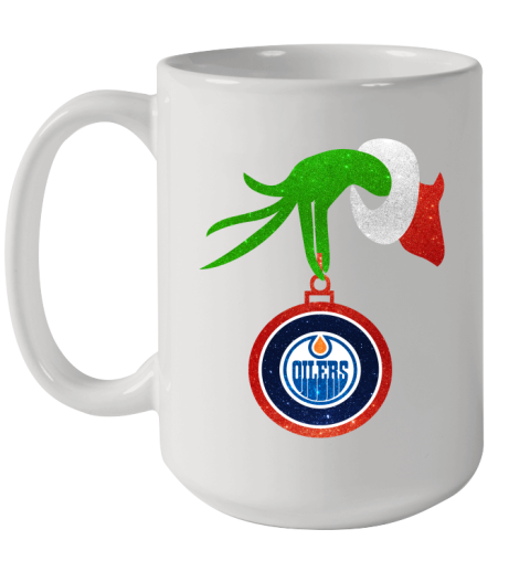 Edmonton Oilers Grinch Merry Christmas NHL Hockey Ceramic Mug 15oz