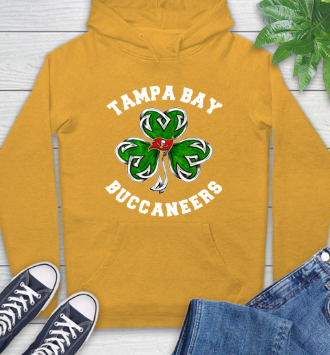 NFL Tampa Bay Buccaneers Three Leaf Clover St Patrick's Day Football Sports Hoodie 2