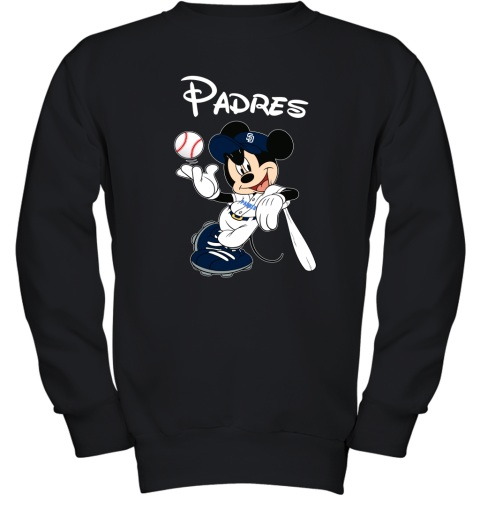 Baseball Mickey Team San Diego Padres Youth Sweatshirt