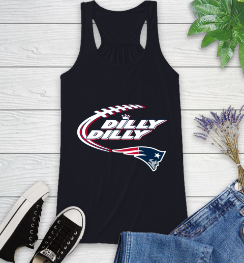 NFL New England Patriots Dilly Dilly Football Sports Racerback Tank 10