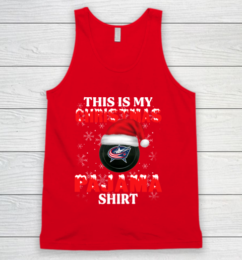 Columbus Blue Jackets This Is My Christmas Pajama Shirt NHL Tank Top 5