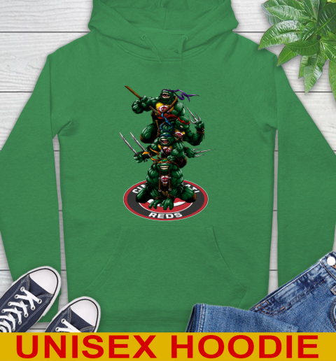 MLB Baseball Cincinnati Reds Teenage Mutant Ninja Turtles Shirt Hoodie 8
