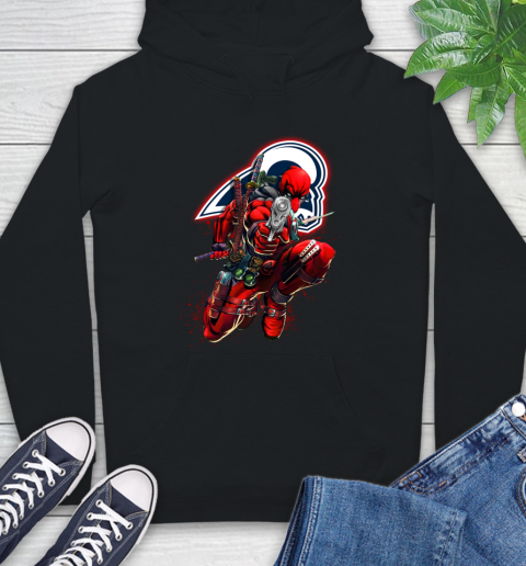 NFL Deadpool Marvel Comics Sports Football Los Angeles Rams Hoodie 2