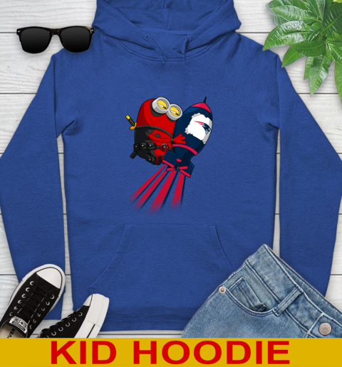 NFL Football New England Patriots Deadpool Minion Marvel Shirt Youth Hoodie 10