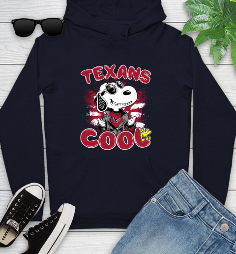 NFL Football Houston Texans Cool Snoopy Shirt Youth Hoodie 3