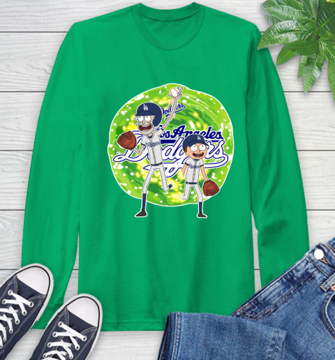 MLB Los Angeles Dodgers Rick And Morty Baseball Sports Long Sleeve T-Shirt 7