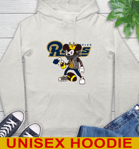 Los Angeles Rams NFL Football Mickey Peace Sign Sports Hoodie 12