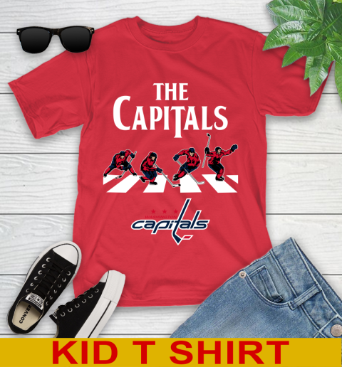 NHL Hockey Washington Capitals The Beatles Rock Band Shirt Youth T-Shirt - Image 12