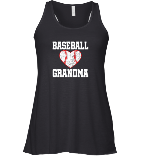 Vintage Baseball Grandma Funny Gift Racerback Tank
