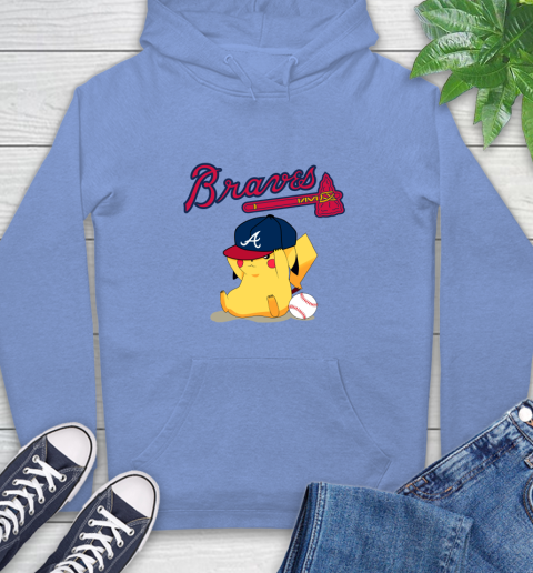 MLB Pikachu Baseball Sports Atlanta Braves Hoodie 12 MLB Pikachu Baseball Sports Atlanta Braves Hoodie - Image 12