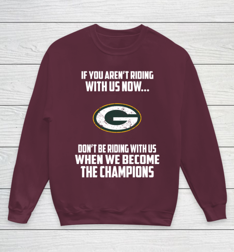 NFL Green Bay Packers Football We Become The Champions Youth Sweatshirt 4