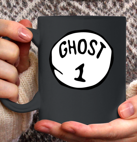 Ghost 1 Trick or Treat Simple Group Halloween Costume Ceramic Mug 11oz