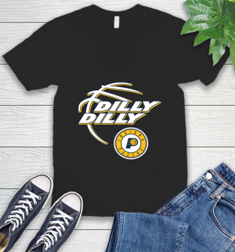 NBA Indiana Pacers Dilly Dilly Basketball Sports V-Neck T-Shirt 2