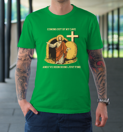 Coming Out Of My Cave Jesus T-Shirt 5