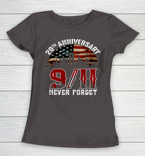 Never Forget 9 11 20th Anniversary Patriot Day 2021 Women's T-Shirt 7