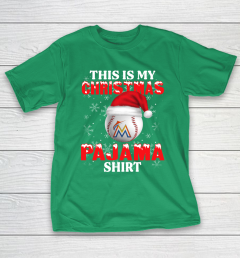 Miami Marlins This Is My Christmas Pajama Shirt MLB T-Shirt 5