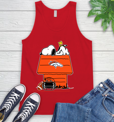 Denver Broncos NFL Football Snoopy Woodstock The Peanuts Movie Tank Top 6