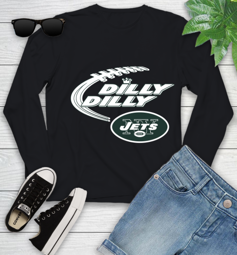 NFL New York Jets Dilly Dilly Football Sports Youth Long Sleeve 2