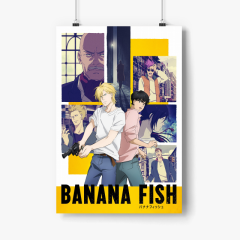 Banana Fish  Gift for Home Decor Poster