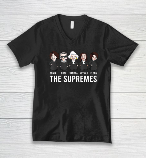 The Supremes Elena Sandra Ruth Sonia Ketanji V-Neck T-Shirt