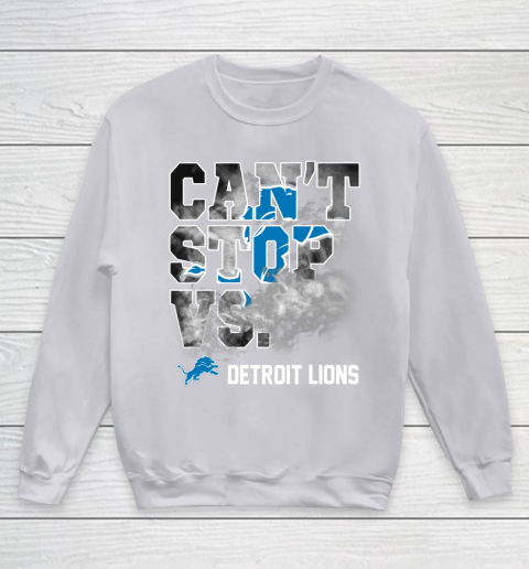 NFL Detroit Lions Can't Stop Vs Youth Sweatshirt 3