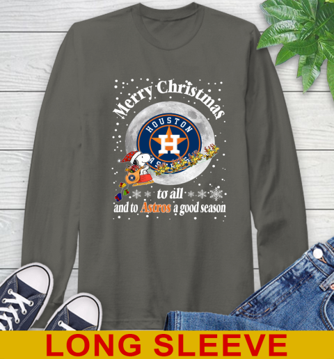 Houston Astros Merry Christmas To All And To Astros A Good Season MLB Baseball Sports Long Sleeve T-Shirt 10
