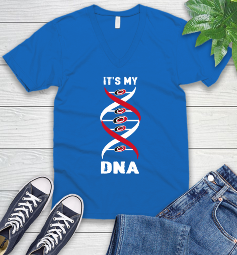 Carolina Hurricanes NHL Hockey It's My DNA Sports V-Neck T-Shirt 5