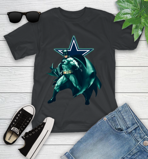 NFL Batman Football Sports Dallas Cowboys Youth T-Shirt 2
