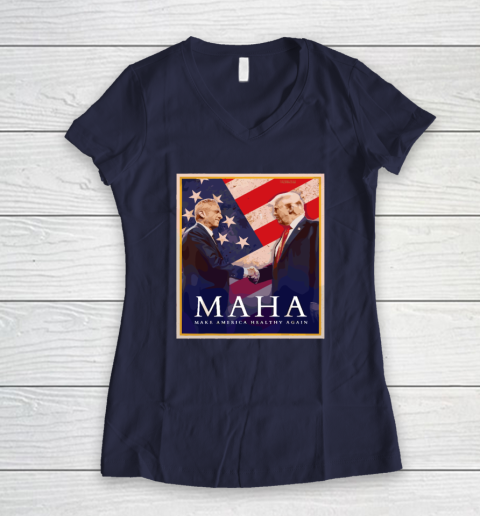MAHA Make America Healthy Again Women's V-Neck T-Shirt 7