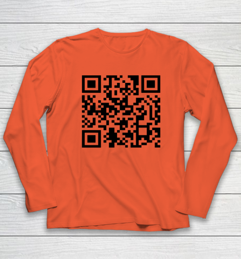 Trump Dance Troll QR Funny President Trump Dance Code Long Sleeve T-Shirt 3