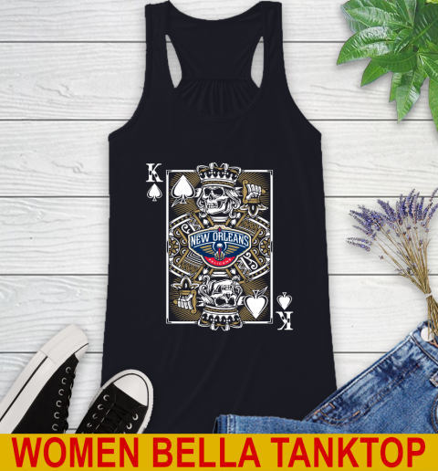 New Orleans Pelicans NBA Basketball The King Of Spades Death Cards Shirt Racerback Tank 8