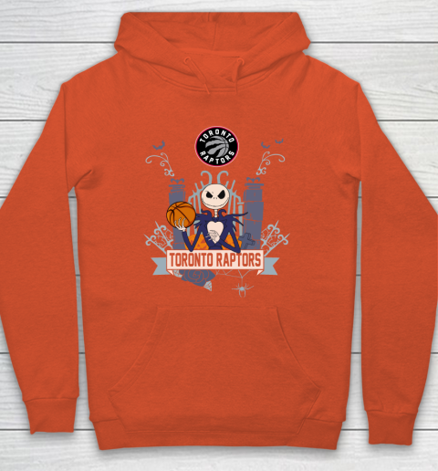 NBA Toronto Raptors Basketball Jack Skellington Halloween Hoodie 3