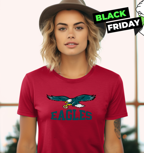 vupv philadelphia eagles football ladies t shirt 20 front red