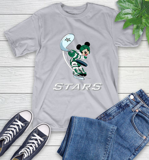 NHL Hockey Dallas Stars Cheerful Mickey Mouse Shirt T-Shirt 6