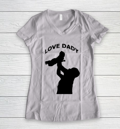 Father's Day Funny Gift Ideas Apparel  father day tshirt Women's V-Neck T-Shirt
