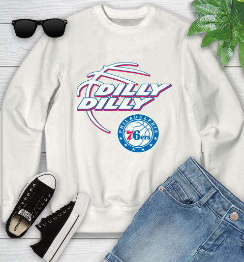 NBA Philadelphia 76ers Dilly Dilly Basketball Sports Youth Sweatshirt