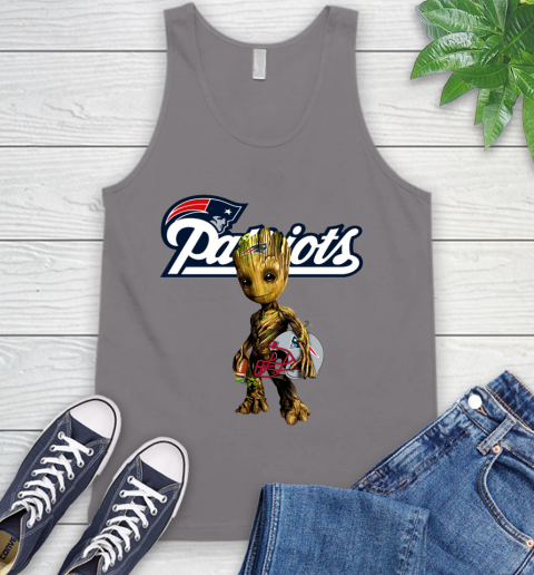New England Patriots NFL Football Groot Marvel Guardians Of The Galaxy Tank Top 7