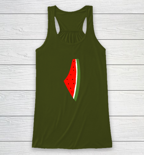Palestine Watermelon Shirt Palestine Map Racerback Tank 2