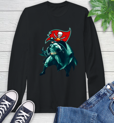 NFL Batman Football Sports Tampa Bay Buccaneers Long Sleeve T-Shirt 2