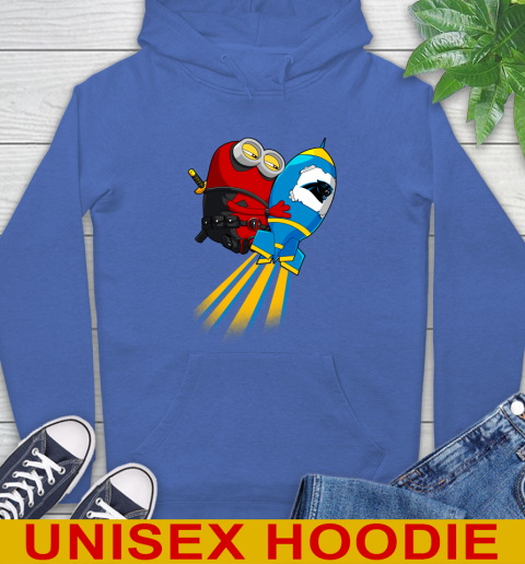 NFL Football Carolina Panthers Deadpool Minion Marvel Shirt Hoodie 9